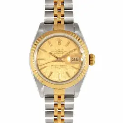ROLEX 69173 DATEJUST CHAMPAGNE MOSAIC DIAL LADIES #GP056