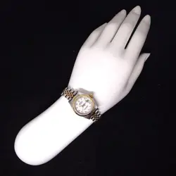 ROLEX DATEJUST 79173 FLUTED BEZEL WHITE DIAL JUBILEE BRACELET SS 18K YELLOW GOLD