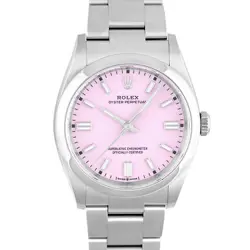 ROLEX OYSTER PERPETUAL 36 126000 CANDY PINK DIAL #035