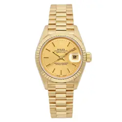 ROLEX DATEJUST 18K YELLOW GOLD AUTOMATIC LADIES WATCH 69178