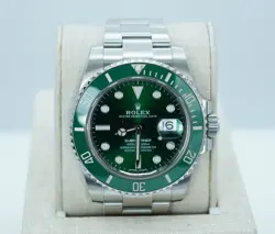 ROLEX 116610LV SUBMARINER HULK GREEN DIAL GREEN BEZEL 2019 FULL SET
