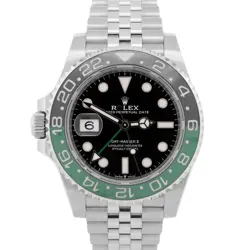 PAPERS ROLEX GMT-MASTER II SPRITE GREEN BLACK STEEL JUBILEE 126720 VTNR BOX