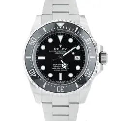2021 PAPERS ROLEX SEA-DWELLER DEEPSEA BLACK 44MM STAINLESS STEEL 126660 BOX