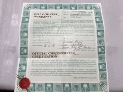 100% ORIGINAL ROLEX DAY-DATE 118205 PRESIDENT GUARANTEE PAPER P SERIAL 2000