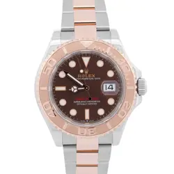 ROLEX YACHT-MASTER CHOCOLATE BROWN 18K ROSE GOLD YM1 STEEL 40MM 126621 WATCH
