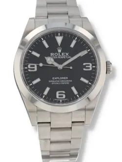 40979: Rolex Explorer 39, Ref. 214270, Mark II Dial, Box and 2020 Card