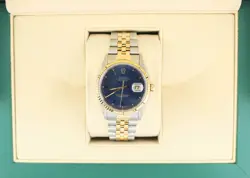 1997 ROLEX DATEJUST 16233 BLUE DIAL TT JUBILEE NO PAPERS 36MM