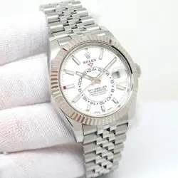 ROLEX 326934 SKYDWELLER WITH WHITE DIAL ON JUBILEE