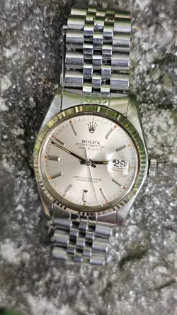 VINTAGE ROLEX DATEJUST 16014 SILVER DIAL  MEN'S AUTOMATIC WATCH 1978