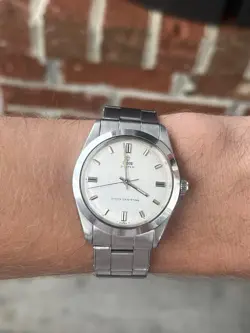 TUDOR 7984 SMALL ROSE ROLEX CASE/ RIVETED BRACELET