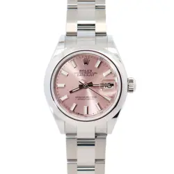 ROLEX DATEJUST 28MM PINK STICK DIAL WATCH 279160