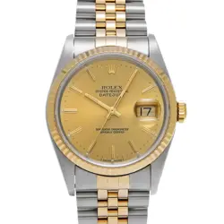 ROLEX DATEJUST 16233 CHAMPAGNE WATCH 681362