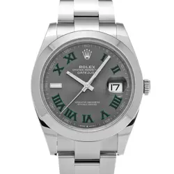 ROLEX DATEJUST 41 126300 SLATE GRAY WATCH 686642