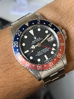 ROLEX GMT-MASTER 1675 MK1 1972 PEPSI BEZEL