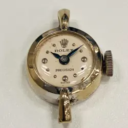 ROLEX PRECISION CAL.282 14K LADIES VINTAGE WATCH NOT WORKING FROM JAPAN JUNK