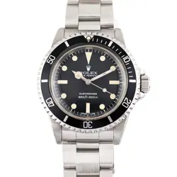 ROLEX 5513 SUBMARINER NO DATE 40MM 1980 BOX & PAPERS