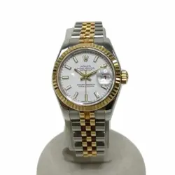 ROLEX DATEJUST 26 WHITE 179173 USED WATCH #811619