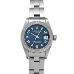 ROLEX OYSTER PERPETUAL DATE 79190 BLUE LADIES USED WATCH #81219