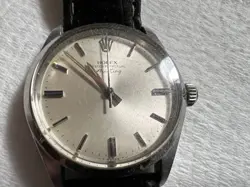 MENS VINTAGE ROLEX OYSTER PERPETUAL AIR KING  STAINLESS STEEL SILVER DIAL 34MM