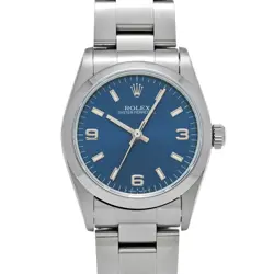 ROLEX OYSTER PERPETUAL 67480 BLUE CASE SIZE 31×31MM UNISEX USED WATCH #81319