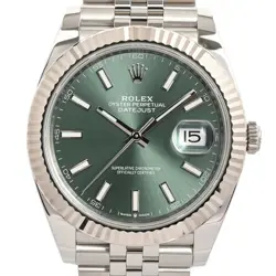 ROLEX DATEJUST 41 126334/J GREEN CASE SIZE 41MM MEN'S USED WATCH #81019