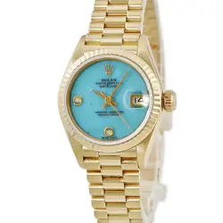 ROLEX DATEJUST 69178BR BLUE CASE SIZE 26MM BAND SIZE 15.5CM USED WATCH #81019
