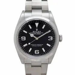 ROLEX EXPLORER 1 124270 BLACK CASE SIZE 36.0MM MEN'S USED WATCH #811119