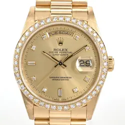 ROLEX DAY DATE 18348A YELLOW CASE SIZE 36MM MEN'S USED WATCH #81019