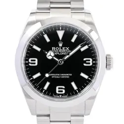 ROLEX EXPLORER 224270 BLACK CASE SIZE 40MM MEN'S USED WATCH #82519