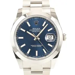 ROLEX DATEJUST 41 126300/OYS BLUE CASE SIZE 41MM MEN'S USED WATCH #81019
