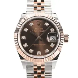 ROLEX DATEJUST 28 279171G/J BROWN CASE SIZE 28MM LADIES USED WATCH #81019