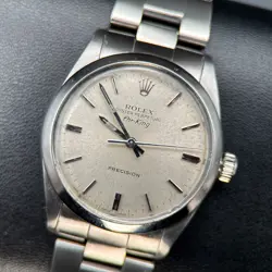 ROLEX AIR-KING 5500 SILVER DIAL STAINLESS STEEL 34MM AUTOMATIC WATCH