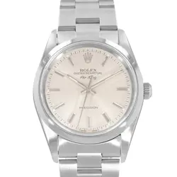 ROLEX AIR-KING 14000, 34MM, STEEL, SILVER INDEX, OYSTER BRACELET, WATCH ONLY ...