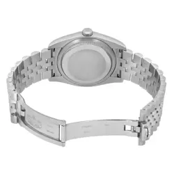 Rolex Datejust 18K White Gold Steel Black Diamond Markers Dial Watch 116234
