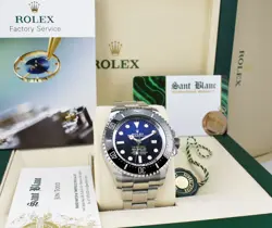 ROLEX 44MM STAINLESS DEEPSEA SEADWELLER JAMES CAMERON W/ CARD 126660 SANT BLANC