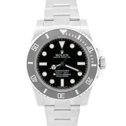PAPERS ROLEX SUBMARINER NO-DATE BLACK CERAMIC 40MM STAINLESS STEEL 114060 LN BOX
