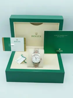 Rolex Datejust 178271 31mm Two-Tone Rose Gold White Dial Jubilee Bracelet
