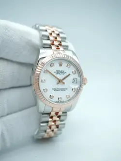 Rolex Datejust 178271 31mm Two-Tone Rose Gold White Dial Jubilee Bracelet