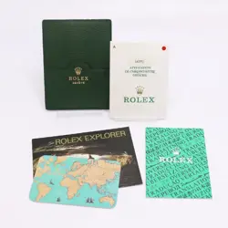 ROLEX EXPLORER I 14270 STAINLESS STEEL WATCH WITH GUARANTEE & BOOKLET, USED
