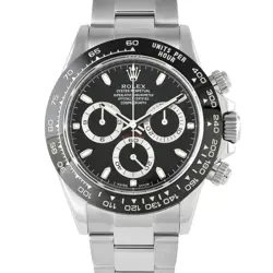 ROLEX COSMOGRAPH DAYTONA BLACK DIAL STEEL WATCH 116500LN