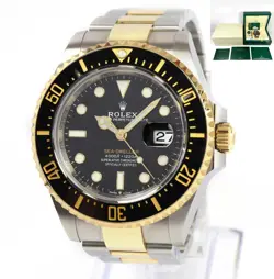 2021 ROLEX SEA-DWELLER 126603 43MM BLACK DIAL 18K YG TWO-TONE BOX PAPERS