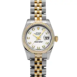 ROLEX DATEJUST 179173G WHITE/DIAMOND WATCH 686863