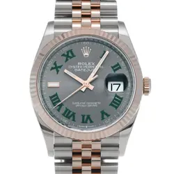ROLEX DATEJUST 36 126231 SLATE GRAY WATCH 687147