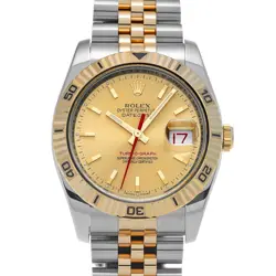 ROLEX DATEJUST TURN-O-GRAPH 116263 CHAMPAGNE WATCH 685934