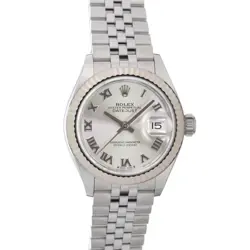 ROLEX DATEJUST28 279174 SILVER ROMAN JUBILEE WARRANTY 2020 BOX/PAPER