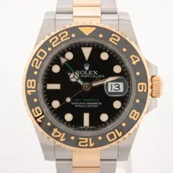 ROLEX GMT MASTER II 116713LN SS×YG SS×YG AT BLACK DIAL 3 EXTRA LINKS