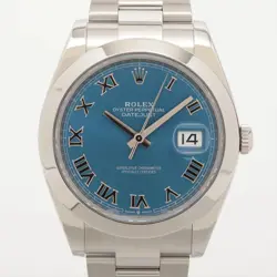 ROLEX OYSTER PERPETUAL DATEJUST 126300 SS SS AT BLUE-FACE