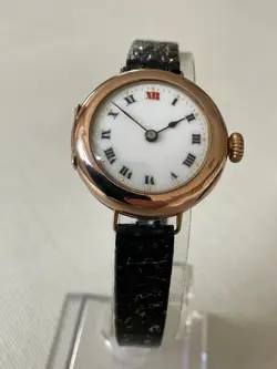 1930S ROLEX 9K GOLD LADIES HANDWINDING WATCH