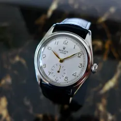 A STUNNING GENTS VINTAGE 1946 ROLEX OYSTER WRISTWATCH REF. 4499 IN STEEL 34mm