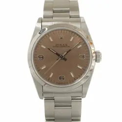 ROLEX OYSTER PERPETUAL 67480 BOYS AUTOMATIC STAINLESS STEEL PINK 31MM WRISTWATCH